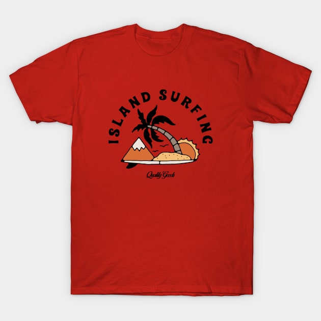 Island surfing T-Shirt by artcuan
